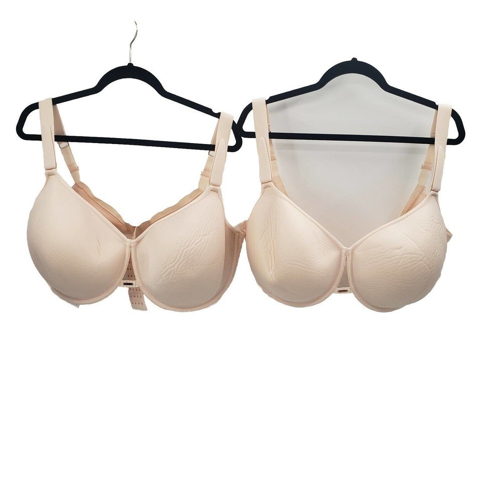Shefit Size 30 Full Coverage Bra Nude Adjustable Straps Back Lot Of 2